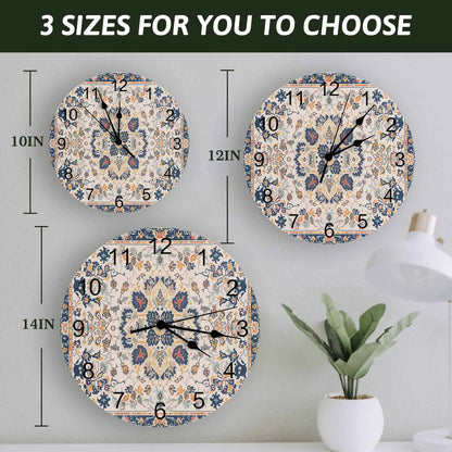 Ethnic Style Retro Persian Pattern PVC Wall Clock