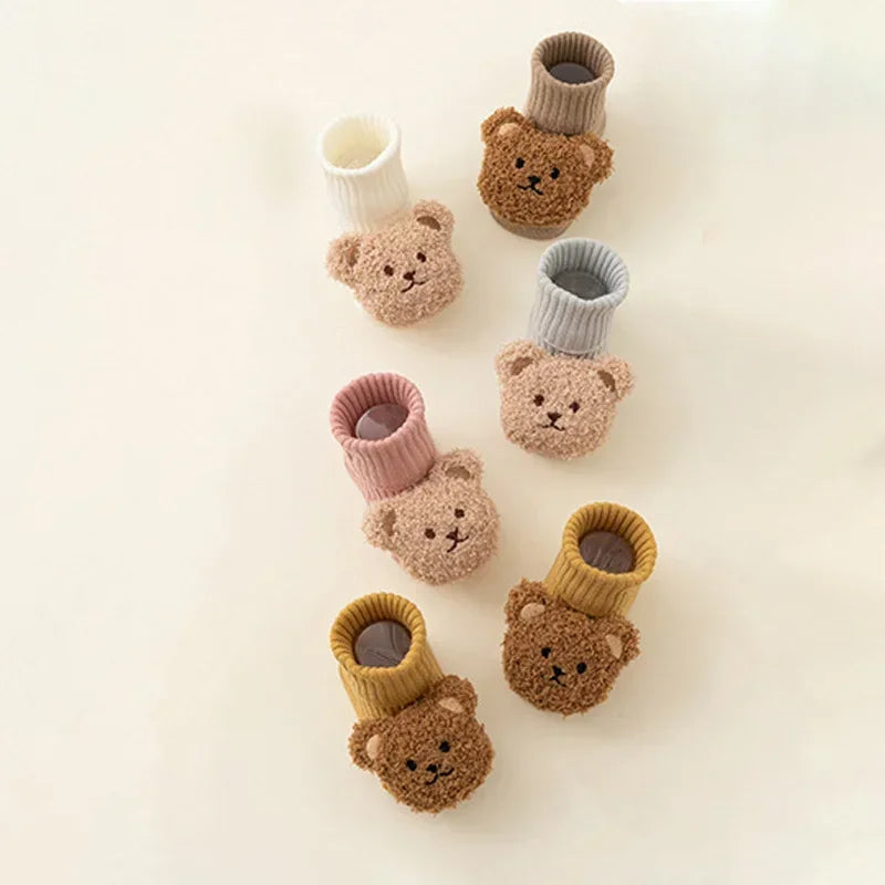 Cute Cartoon Bear Baby Socks for Baby Boy Girl