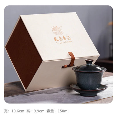 150ml Japanese Style Handmade Iron Body Ceramic Tea Gift