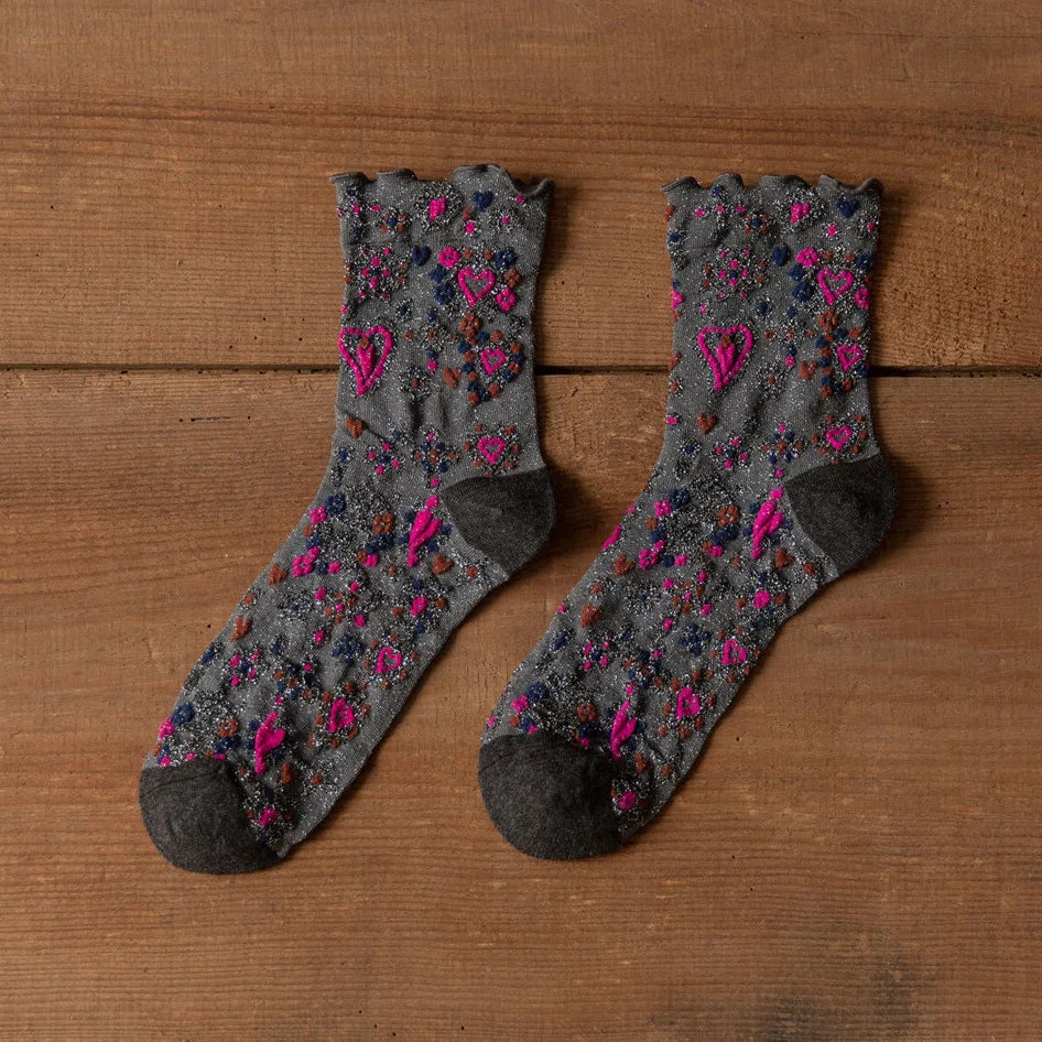 Retro Japanese Style Women Socks