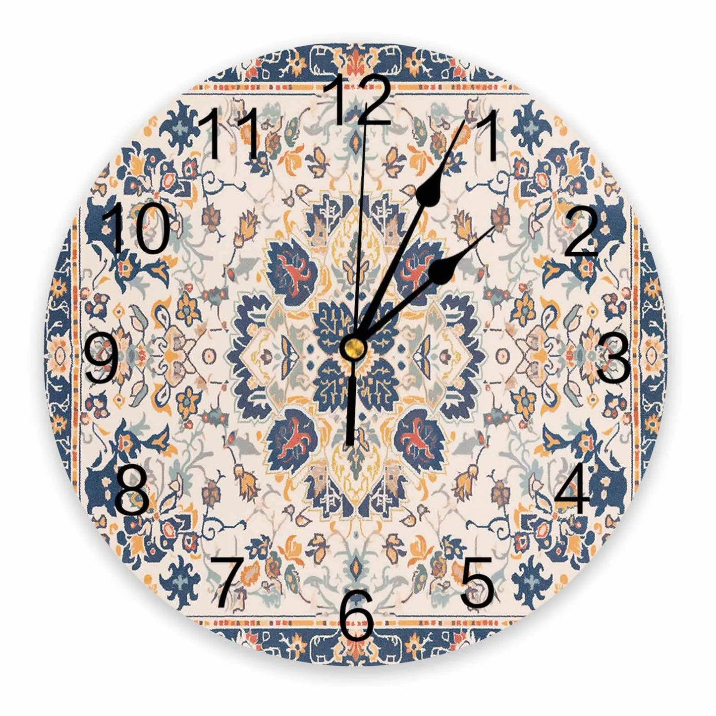 Ethnic Style Retro Persian Pattern PVC Wall Clock