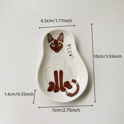 Japanese Cartoon Cat Dipping Sauce Small Dishes