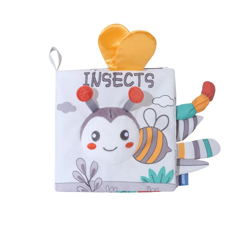 3D Touch Feel High Contrast Cloth Book for Early Learning