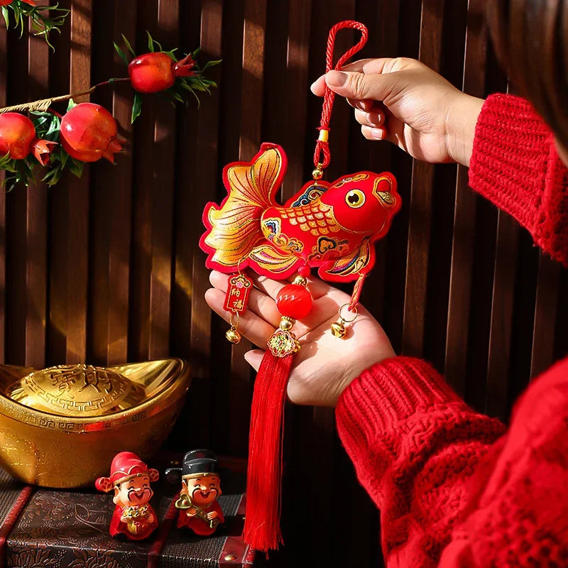 Chinese New Year Decoration Traditional Hanging Strings Bell Hanging Spring Festival Lanterns