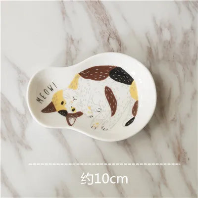 Japanese Cartoon Cat Dipping Sauce Small Dishes